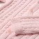 Knitted set (jumper, trousers, hat), pink color, height 62 cm