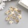 Buttons plastic for creativity "Golden Star" set 12 pcs 1.5x1.5 cm