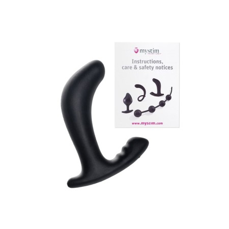 MYSTIM Twisting Tom, silicone, black color, 13 cm-6