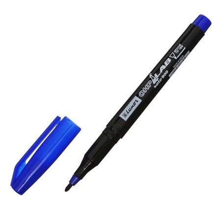 Permanent laboratory laboratory 1.0 mm Luxor "OHP 900", bullet, blue-2