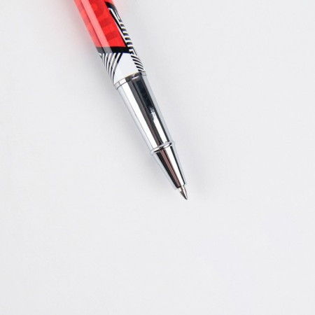 Metal pen with a cap "Russia", accessories silver, 1.0 mm-3