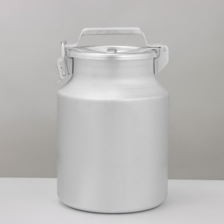 Aluminum can, 10 l, with a lid