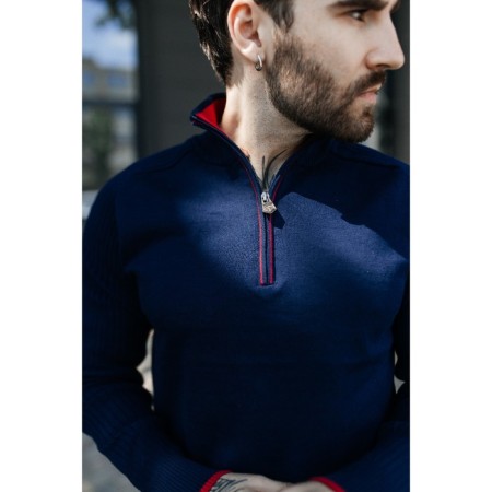 Jumper male ise, size 46, dark blue color-14