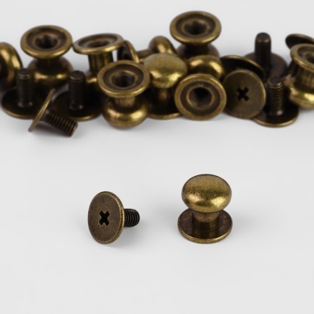 Holster screw D = 7.9/8.5 × 8.5 mm, 10 pcs, bronze color-1