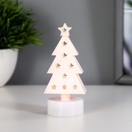 Spinker "Christmas tree" LED from CR2032 batteries 4x4.5x10 cm Risalux-1