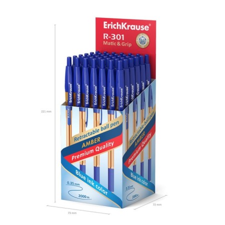 Automatic ball, Erichkrause, R-301 Matic & Grip Amber Node 0.7 mm, blue-2