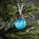 Christmas ball "Blue" d = 5 cm, 1 LED, AG13X3 (in the compartment), glow warm white