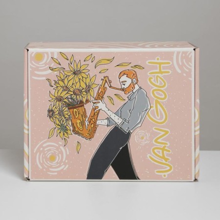 Gift folding box, packaging, Van Gogh, 27 x 21 x 9 cm-2