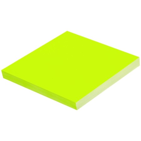 Block with a sticky edge of 76*76mm Brauberg 100l Besecles Electrostat, Yellow 115210-2