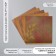 Scrapbooking paper bilateral "Flowers and Kraft leaves" Density 180 grams set 5 pcs 30.5x32 cm