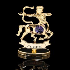 Souvenir Zodiac Sagittarius Sagittarius, 9.5 × 4 × 6.5 cm, with a crystal