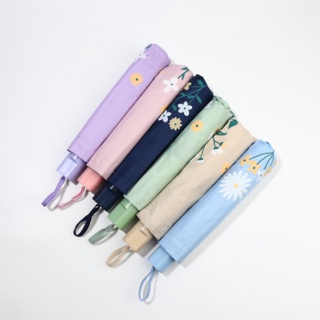 Mechanical “Flowers” ​​umbrella, 10 spokes, 4 additions, r = 51/60 cm, d = 120 cm, color mix-3