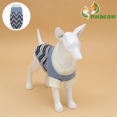 Sweater "Wave", s (DS 23, Osh 23, OG 26-45 cm), blue-1