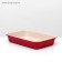 Medium toilet with a mesh of 36 x 26 x 6.5 cm, beige/red