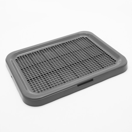 Dog toilet flat without a column 51 x 41 x 4cm gray gray-1