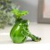 Souvenir Polystone "Frog with a leaf" "MIX 10x6x11 cm