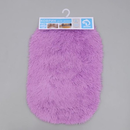Bath and toilet rug of the Dula "Pushistik", 40 × 60 cm, lilac color-4
