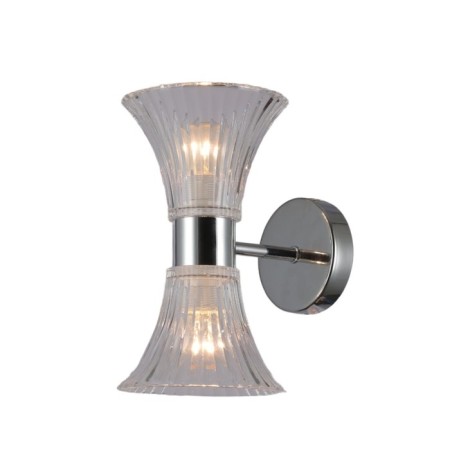 Bra Gerhort G11057/2WCR CL, 2x60W, E14, 28x14x19 cm, color chromium