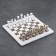 Chess "Elite", gray/white, board 30x30 cm, onyx