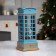 LED figure “Snowman in a telephone booth” 10.5 × 25 × 10.5 cm, plastic, AAX3 batteries (not complete), USB, glow warm white