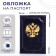 Cover for passport, blue color