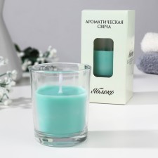 Aromatic candle in a glass 
