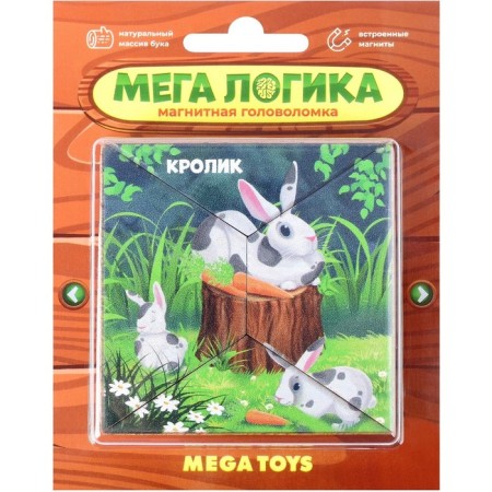 Magnetic puzzle according to the early development system "Rabbit"