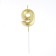 Candle in the cake on the skewer "Fine", the number "9", gold, 5 cm