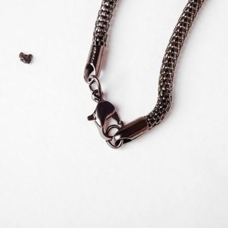 Pendant "madness" spiral, white-gray color, l = 70 cm-2