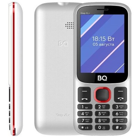 Cell phone BQ M-2820 STEP XL+ White Red-1