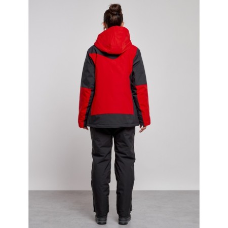 Ski suit female, size 54, red color-3