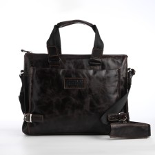 Business Bank, XL Zolo, Lightning Department, external pocket, Cognac color
