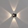 Facade lamp “Cube”, FSD-064, 4 watts, 3000k, 2 rays, IP65, 220 V, plastic, black