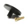 Cappio pen pen, d = 44 mm, h = 20 mm., Brass, color black