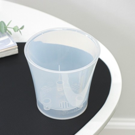 Kashpo for flowers with an insert "Arte", 600 ml, the color is transparent-1