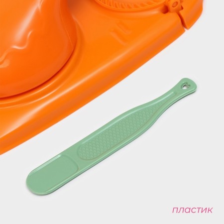 Form for sculpting dumplings Dolyan, 23 × 12 × 8 cm, Orange color-1