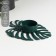 Summary Metal for 1 candle "Sheet Monster" candle d = 4 cm green 2x10x12.3 cm