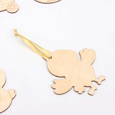 Harvesting for creativity. Wood painting "Easter: Chickens", 5 pcs-3