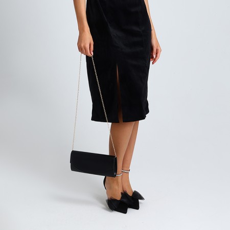 Female bag on a magnet, black color-7
