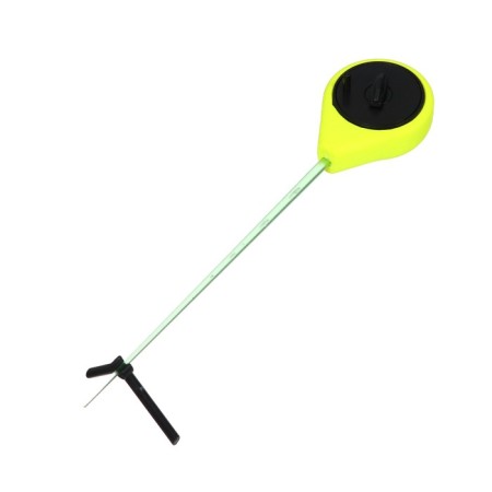 Fishing rod winter balalaika, black yellow color, HFB-43
