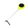 Fishing rod winter balalaika, black yellow color, HFB-43