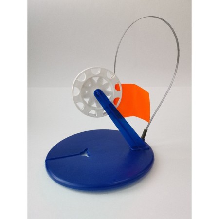 Grocery with a corner stand, the color is blue/white