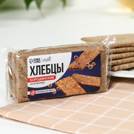 Crushing Borodinsky bread, 30 g.