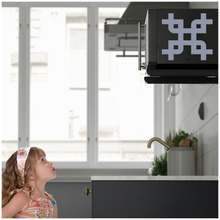 Crasstein UNITEKI DMB7Microwave for microwave microwave oven on a folding wall, steel-8