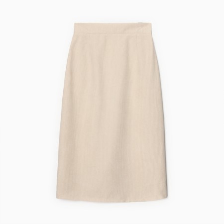 Women's skirt Minaku: Velvet Collection Milk color, river 42-11