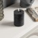 Silver LED candle, 7.5 × 12.5 × 7.5 cm, wax, plastic, batteries AAAX2 (not in the kit), glow warm white