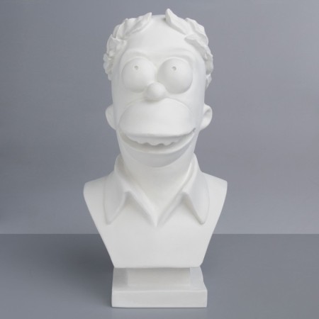 Gypsum figure famous people: Simpson's bust, 41.5 x 21.5 x 22 cm-1