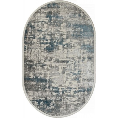 Oval Kardolen Marmaris carpet, size 145x230 cm, color Gry/Blue