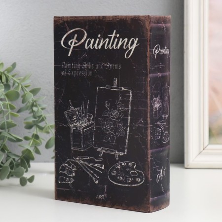 Safe Brush tree to the leatherette "Painting" 21x13x5 cm-5