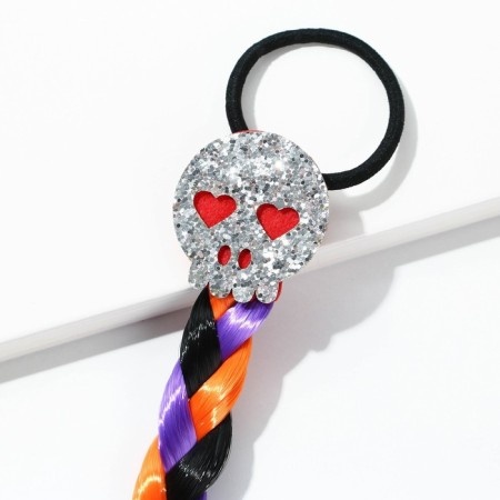Hair gum, strand, pigtail on Halloween "Bloom from the inside", length 40 cm.-4